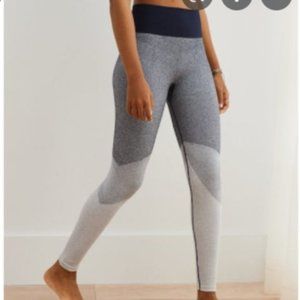 Aerie Seamless Ribbed Colorblock Leggings